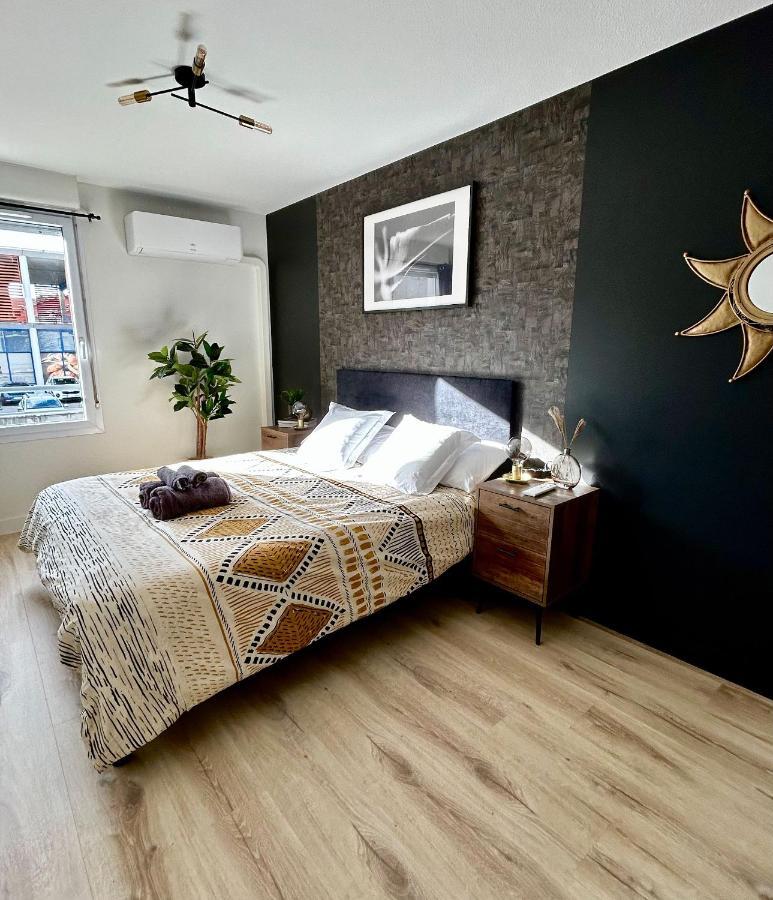 Modern 1 Bdr + Balcony + Free Parking + Ac + Pool Appartement L'Isle-d'Abeau Buitenkant foto